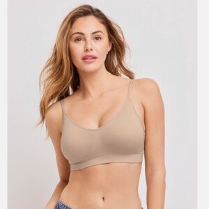 Jockey Women s Modern Micro Seamfree Cami Strap Bralette NWT / Beige